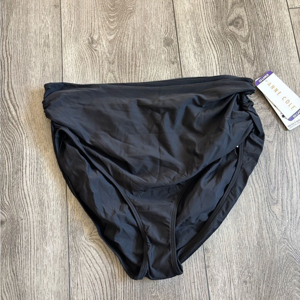 Anne Cole Black Swim Bottoms